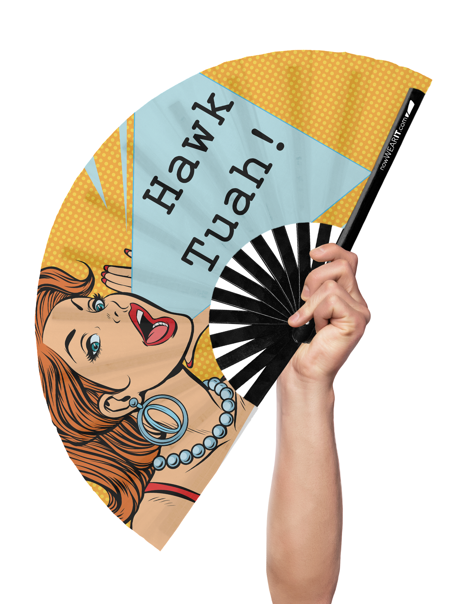 Hawk Tuah! - Hand Fan