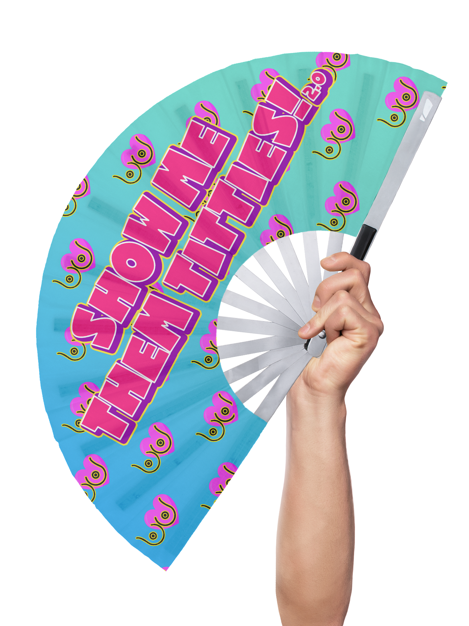 Show Me Them Titties 2.0 - Hand Fan UV