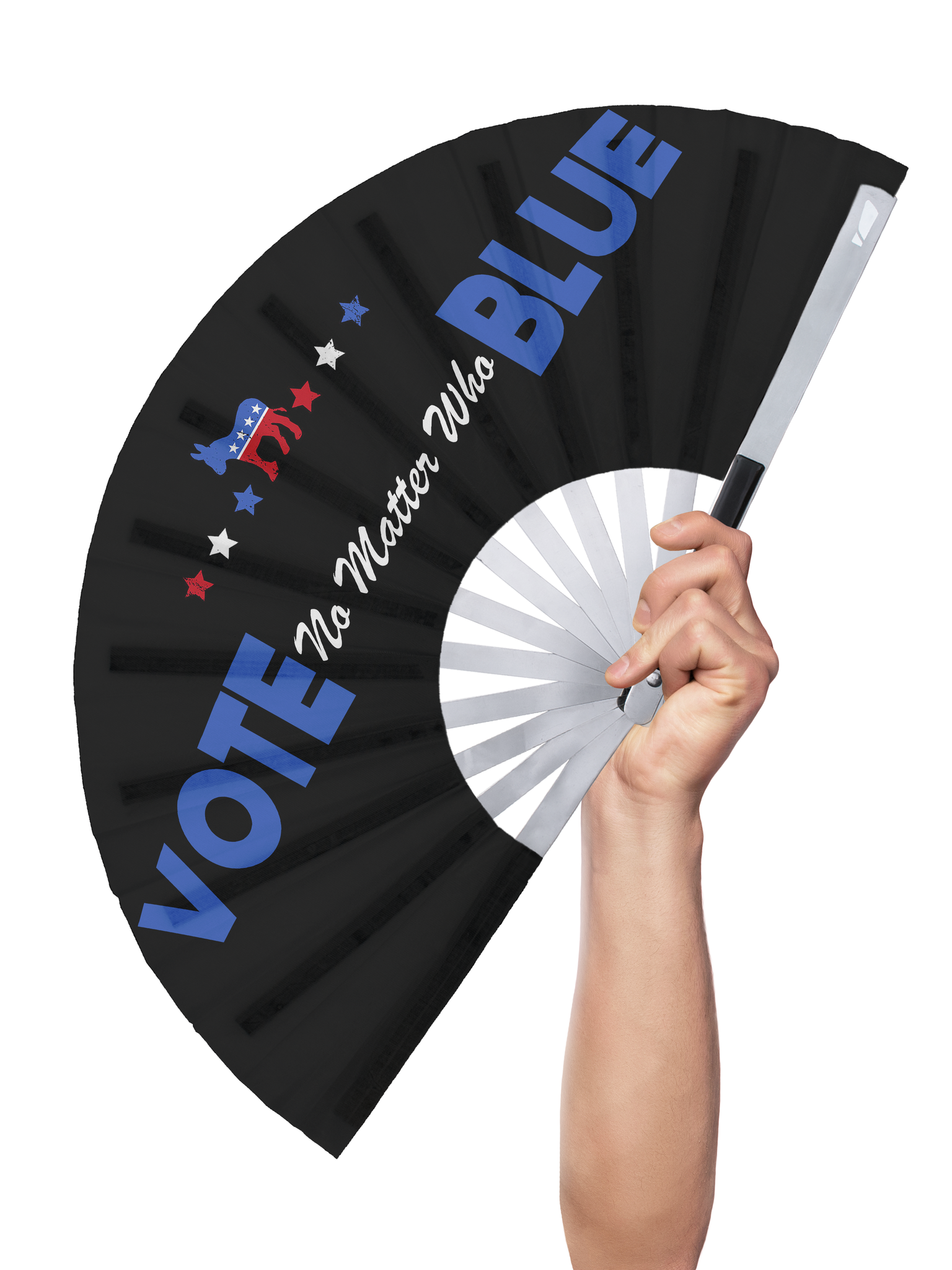 Vote Blue No Matter Who - Hand Fan