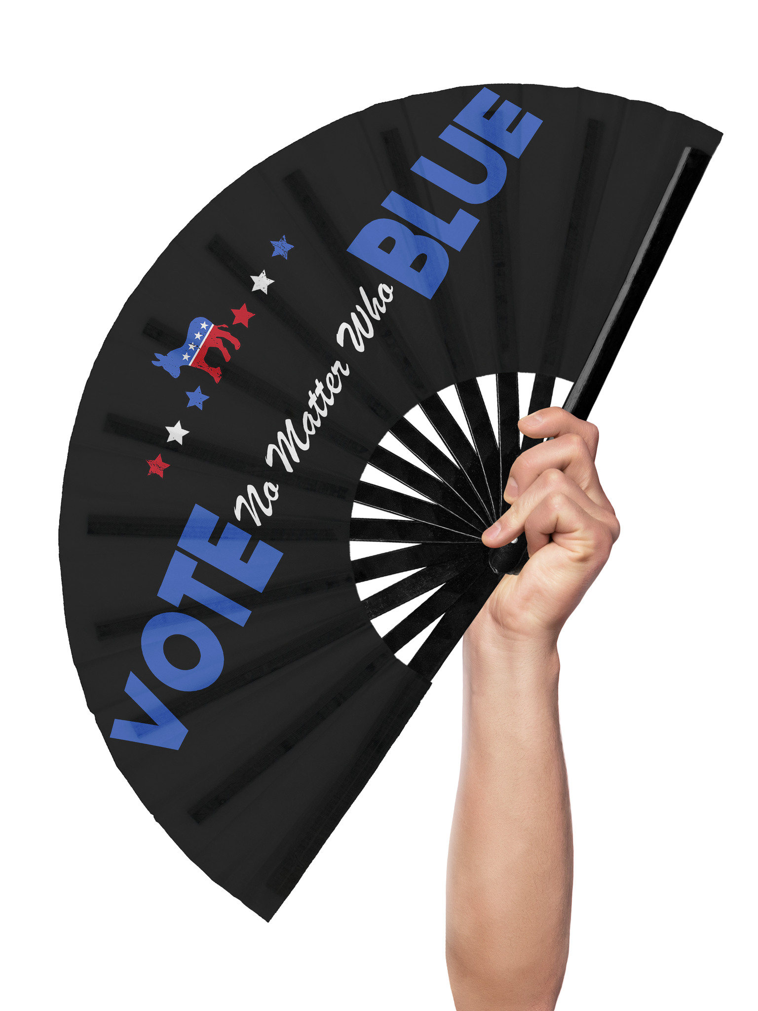 Vote Blue No Matter Who - Hand Fan