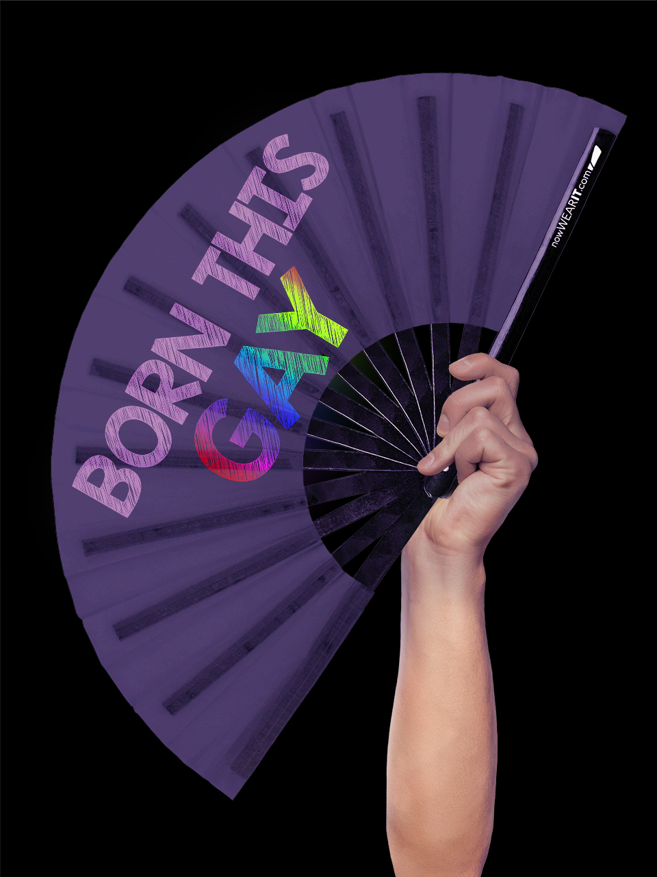 Born this Gay - Hand Fan